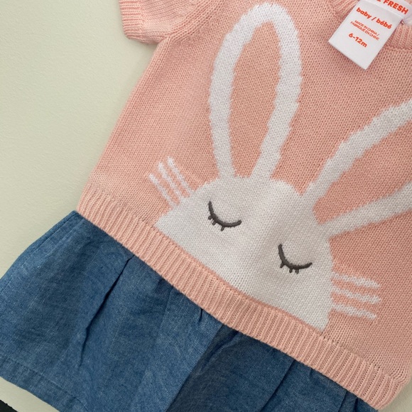 BNWT Joe Fresh Easter Bunny Dress (6-12 months) - Picture 3 of 3